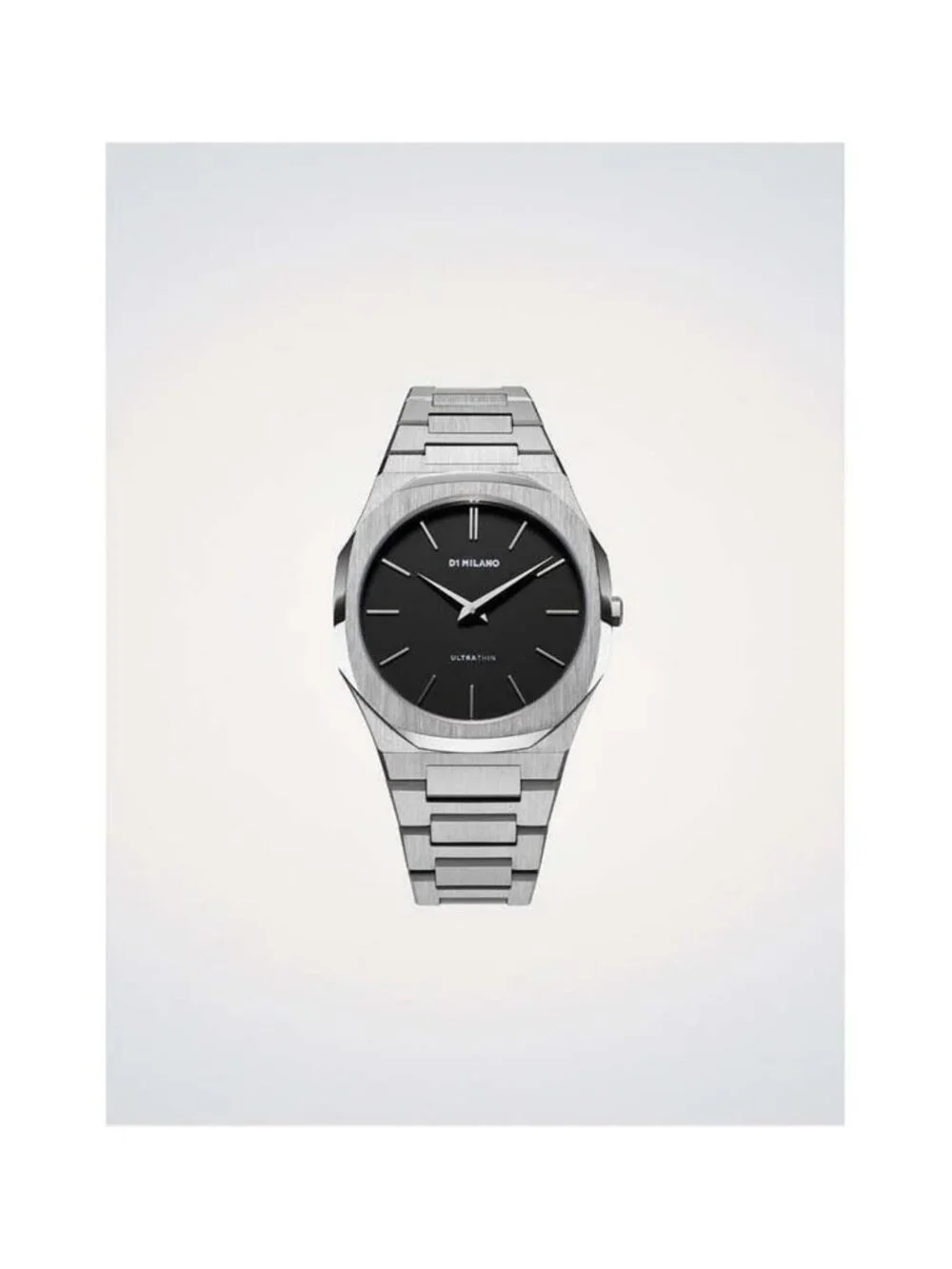 NWT D1 Milano Core Quartz Black Dial Men's Watch